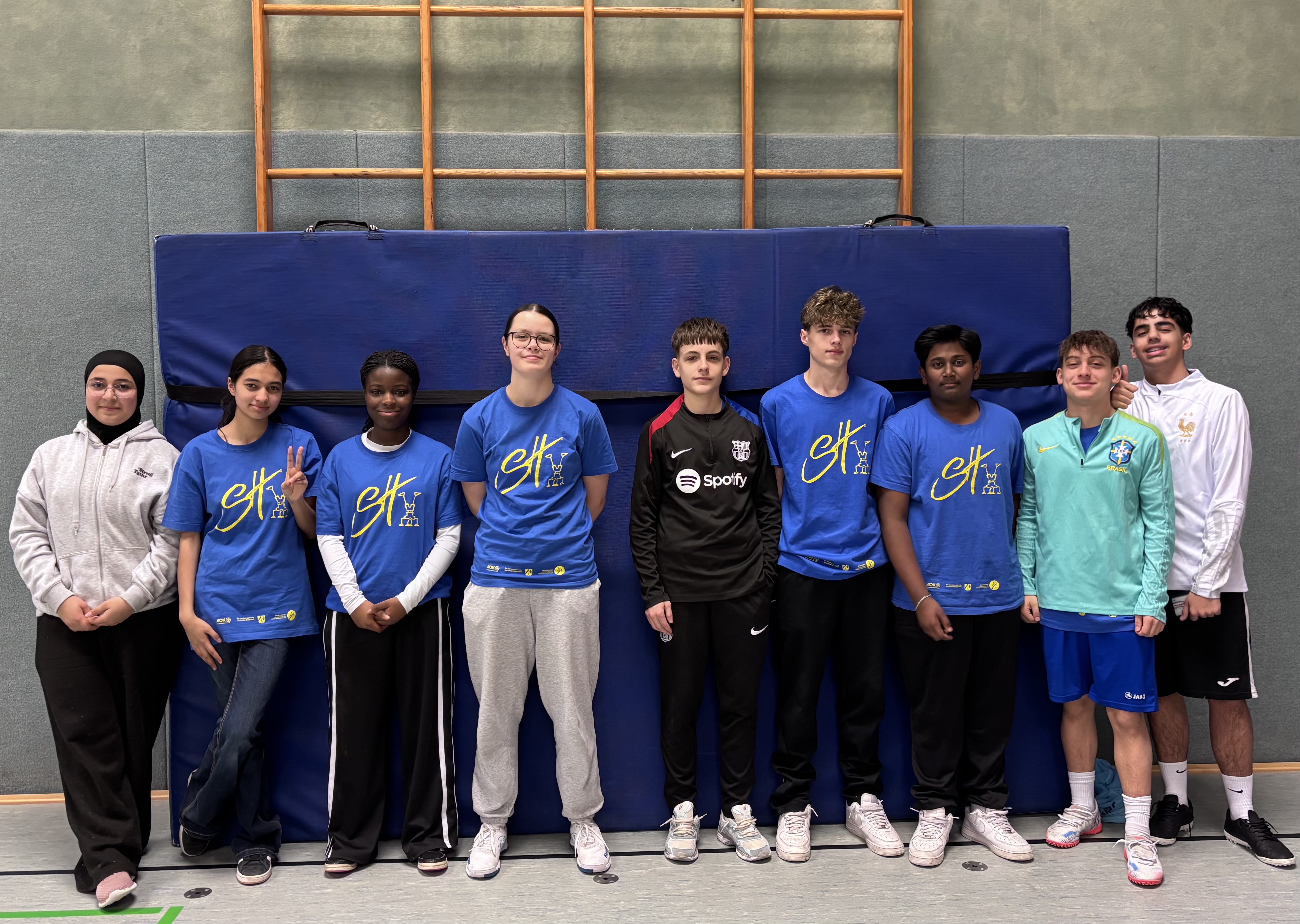 Sporthelfer im Einsatz